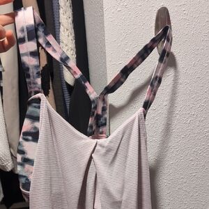 Pink and Plaid Strappy Top